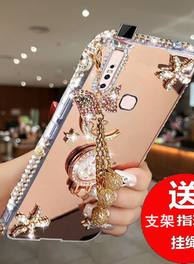 适用于vivos1手机壳新款V1831A升降T防摔viv0s1镜面保护套vives1网红耐脏Viv0sl女个性水钻创意vivs1时尚奢华