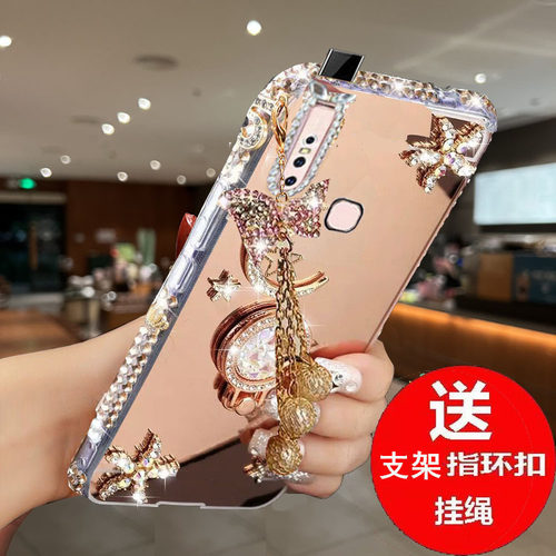 适用于vivos1手机壳新款V1831A升降T防摔viv0s1镜面保护套vives1网红耐脏Viv0sl女个性水钻创意vivs1时尚奢华