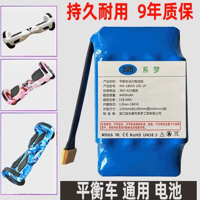 阿尔郎平衡车电池36v通用42V大容量电动双轮漂移扭扭车通用锂电瓶