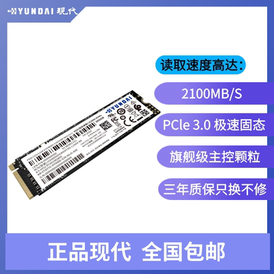 韩国现代海力士H3000 256G 512G 1TB PCI-E M.2 NVME固态硬盘SSD