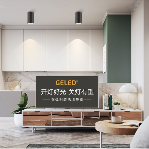 geled客厅卧室玄关明装筒灯