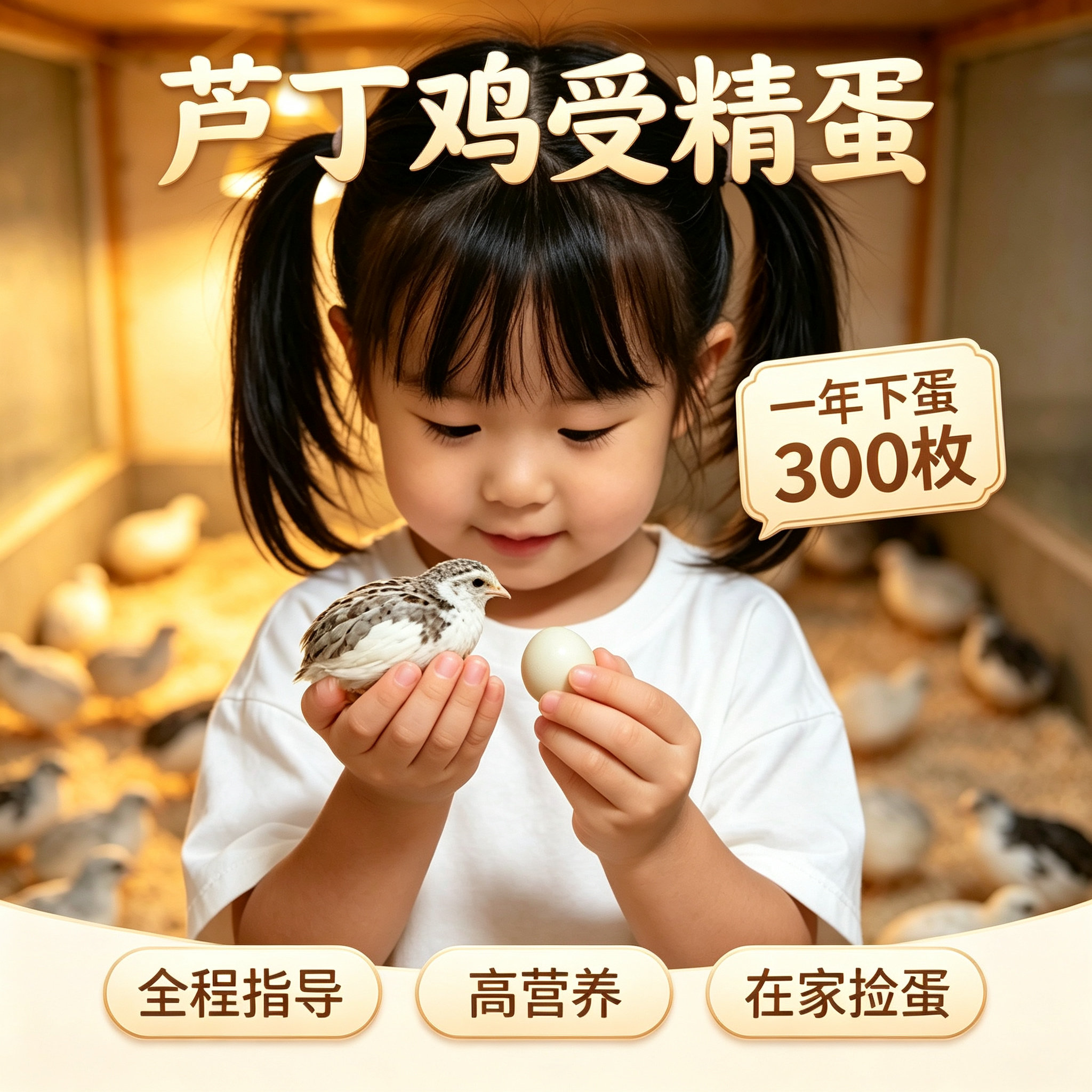 芦丁鸡受精蛋可孵化种蛋卢丁鸡礼服纯白网红宠物鸡迷你鸡鹌鹑食用