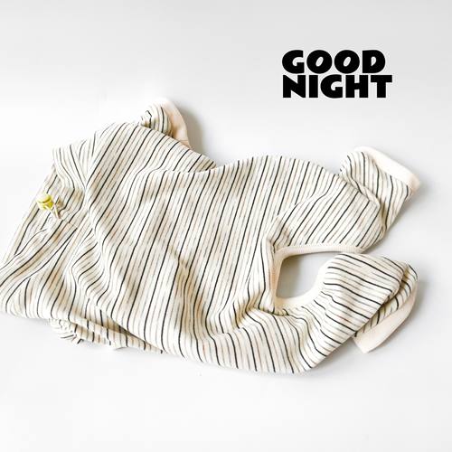 GOODNIGHT晚安法斗巴哥恶霸宠物狗狗四脚衣秋冬保暖舒适德绒条纹