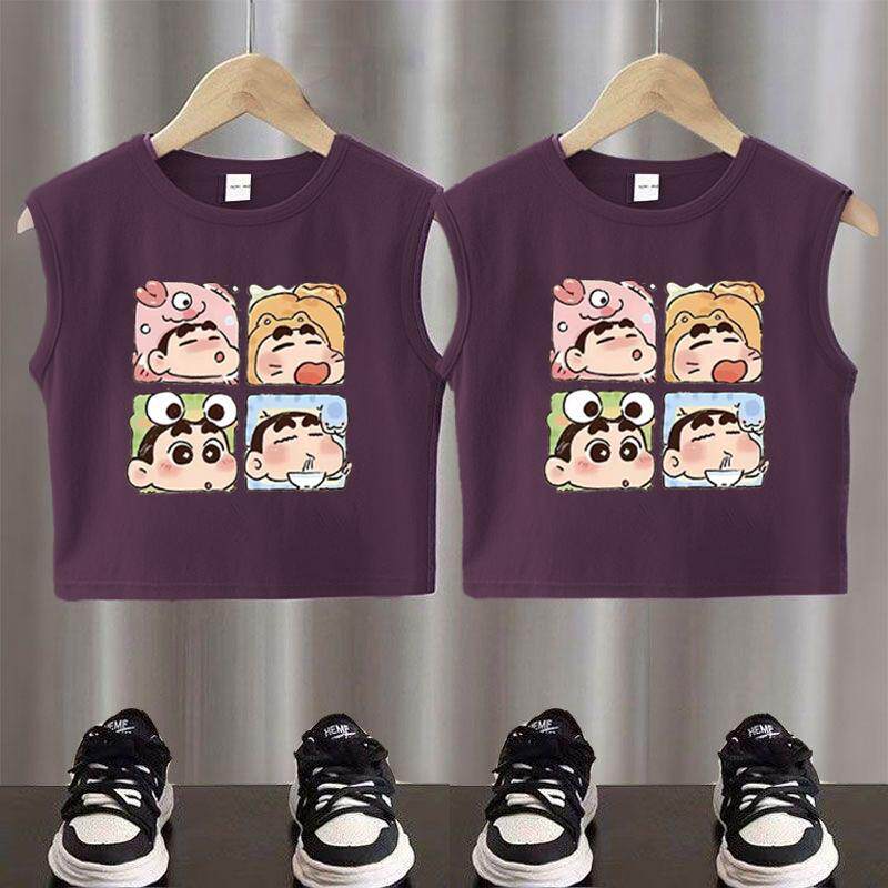 纯棉儿童夏季背心吊带
