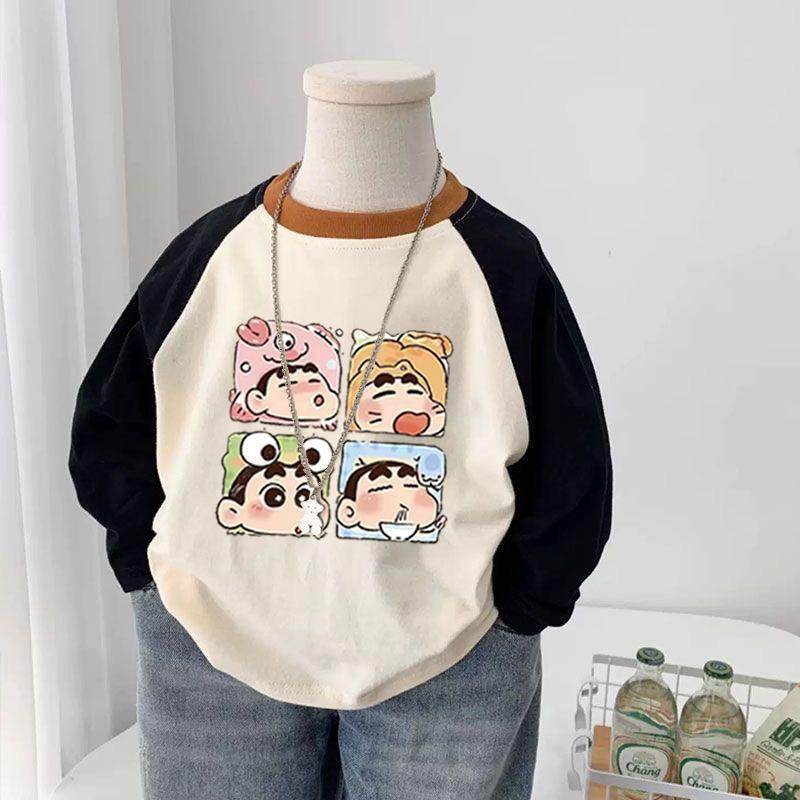 纯棉儿童长袖秋季新款打底衫
