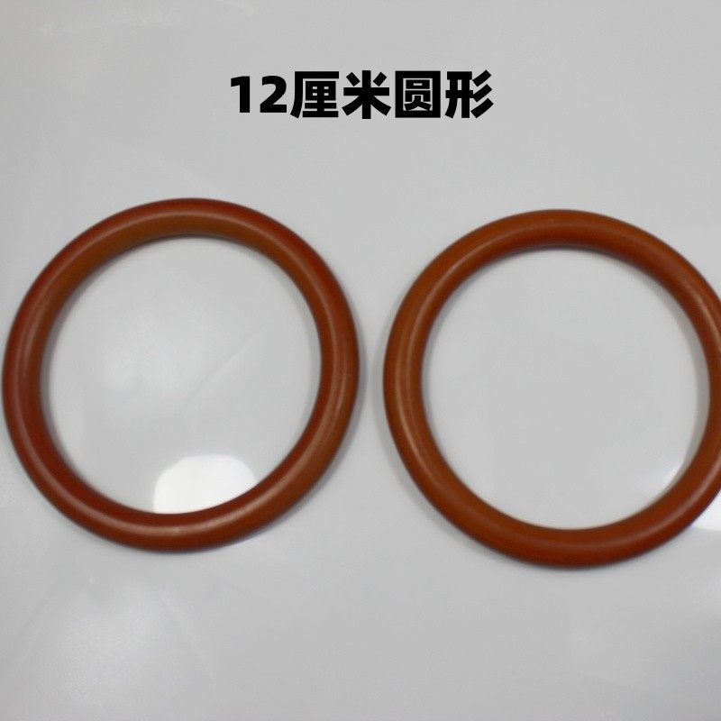 包包手拎手柄配件手工编织diy木质圆形12厘米手提手环配件辅料