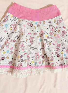 RichGirl少女复刻女儿服日系短裙可爱古着蕾丝花边半身裙蓬蓬蛋糕