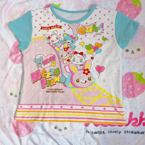 RichGirl日系少女儿服复刻童趣可爱中古着T恤上衣学生甜美短袖