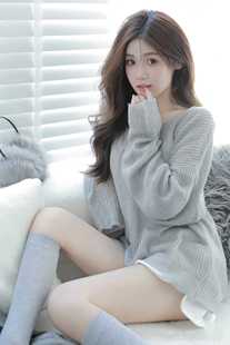 影楼工作室肖像慵懒风唯美个性针织毛衣居家写真艺术照服装