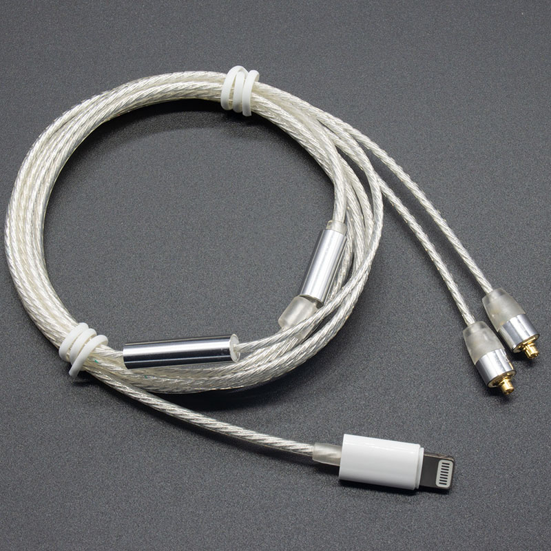 适用于苹果耳机线材Lighting透明