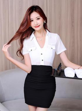 22903新款性感夜店气质透视连衣裙酒吧夜场蹦迪女修身显胸小短裙