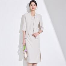 西装套装女连衣裙2025新款春夏气质高级感小个子西服外套职业正装