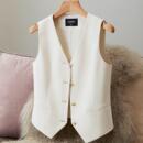 坎肩马甲外搭轻薄女士薄款 2025秋季 西服无袖 女马甲新款 马夹 常规款