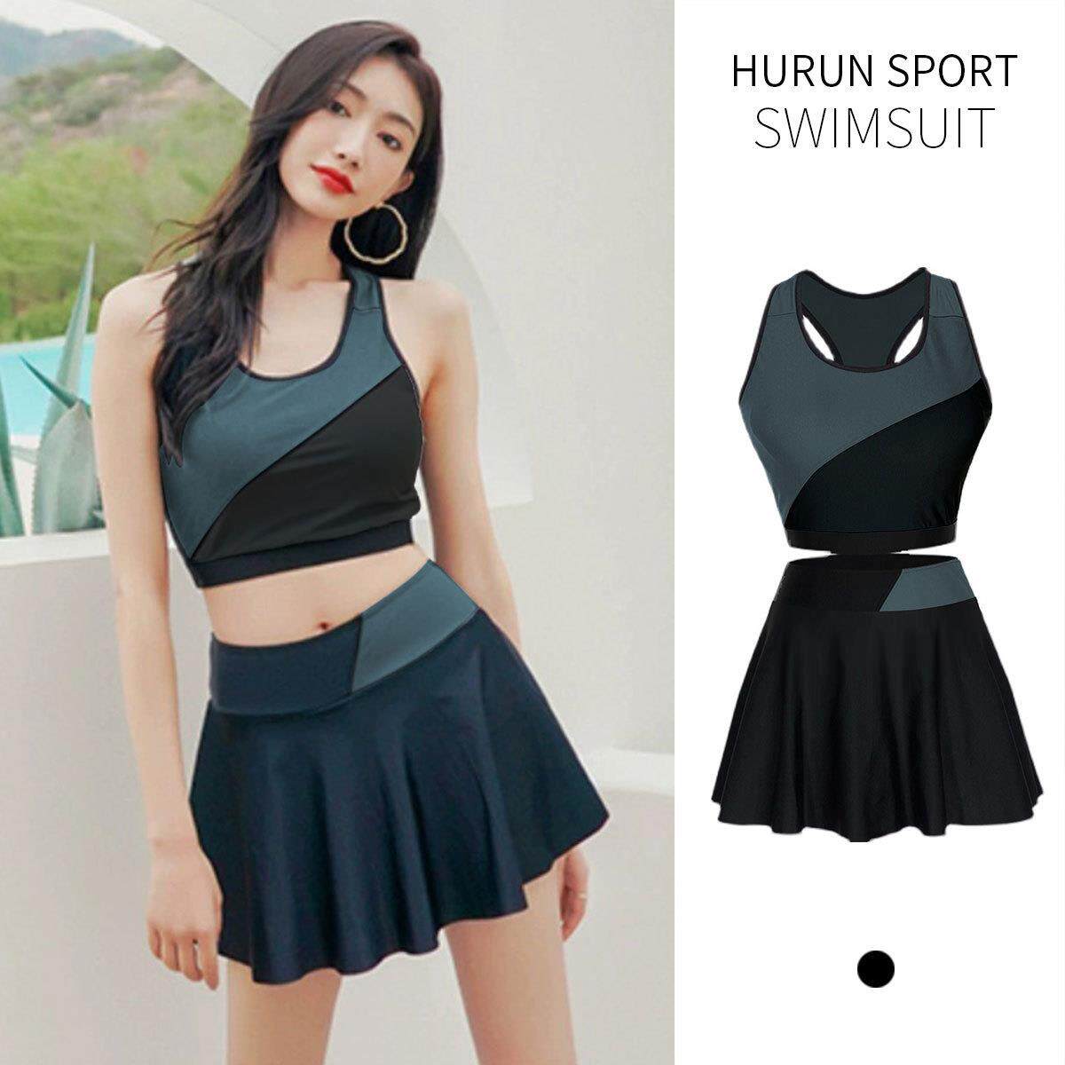 分体游泳衣女士款泡温泉纯欲风两件套爆款平角保守2025年新款泳装