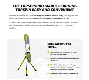 网球训练器材 topspinpro 全世界都在用 灵魂伴侣 slinger发球机