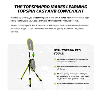 海外正版topspinpro-网球训练器材-全世界在用-发球机灵魂伴侣