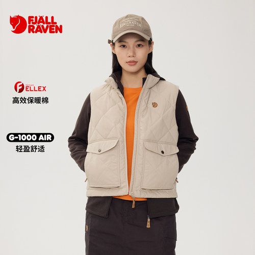 北极狐 26秋冬女G1000飞丽丝棉马甲菱格户外工装大口袋 072622008