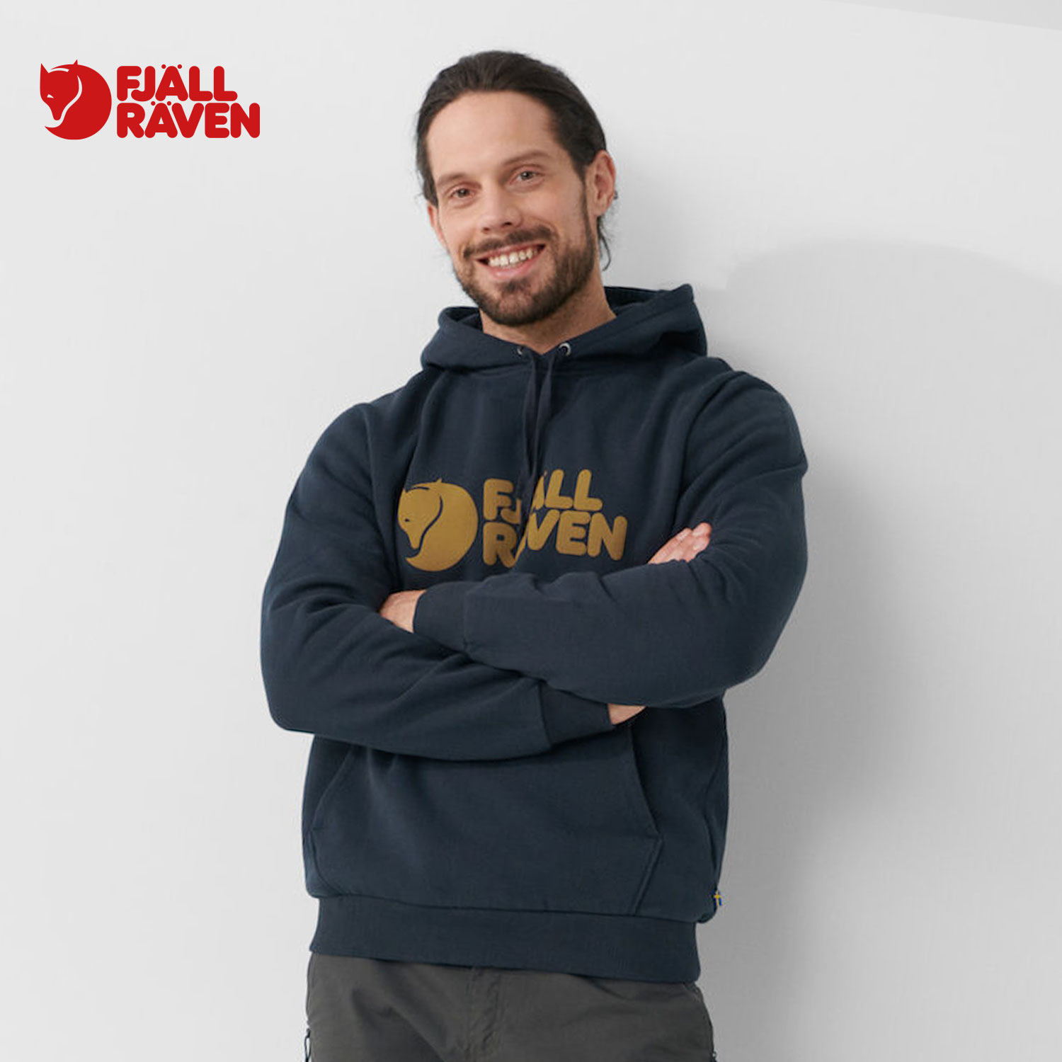北极狐秋季男士卫衣连帽纯棉时尚休闲上衣套头运动 84144