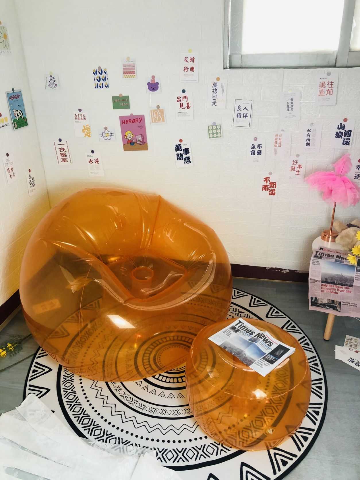 音乐节网红款时尚充气透明