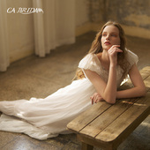 BRIDA 复古泡泡袖 夏日告白 新品 仙女风法式 公主短袖 睡裙P119