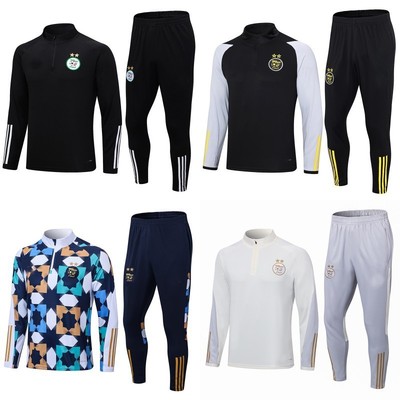 阿尔及利亚长袖足球训练服套装男