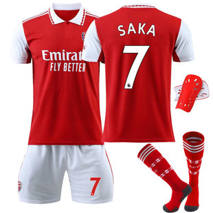 2223阿森纳主场球衣8号厄德高9热苏斯7萨卡男成人儿童足球服套装