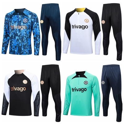 2324切尔西长袖足球训练服套装男