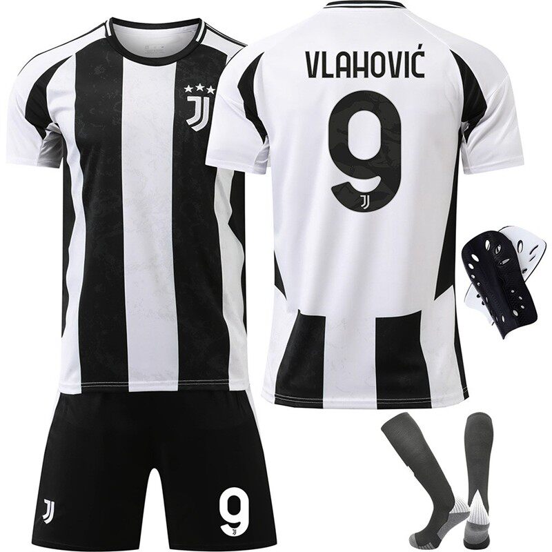 2425尤文主场球衣9号霍维奇10伊尔迪兹7基耶萨19图拉姆足球服套装