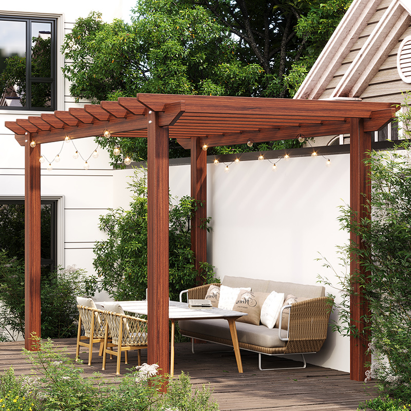 葡萄架防腐木户外别墅