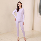 纯棉内衣套装 女男圆领精梳全棉7A抗菌保暖套秋冬贴身打底秋衣秋裤