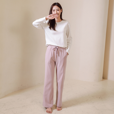 长裤双面绒帝日斯诺休闲直筒女士