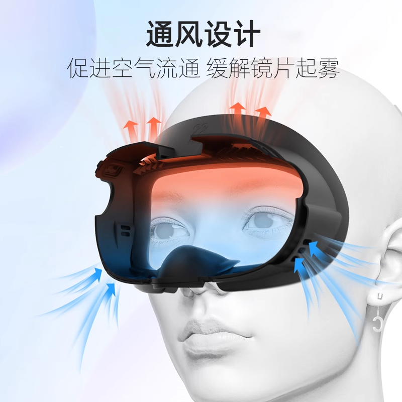 Quest3面罩冰丝透气皮革材质加宽不压脸防汗quest3配件替换原装