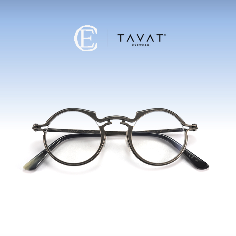 TAVAT男手工眼镜罐头机械风