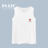 打底衫 纯色棉大码 印花背心女外穿港风短宽松针织内搭T恤无袖 女夏