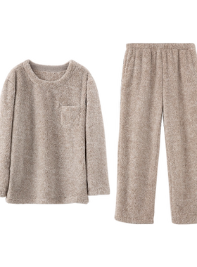 睡衣珊瑚绒加厚两件套家居服