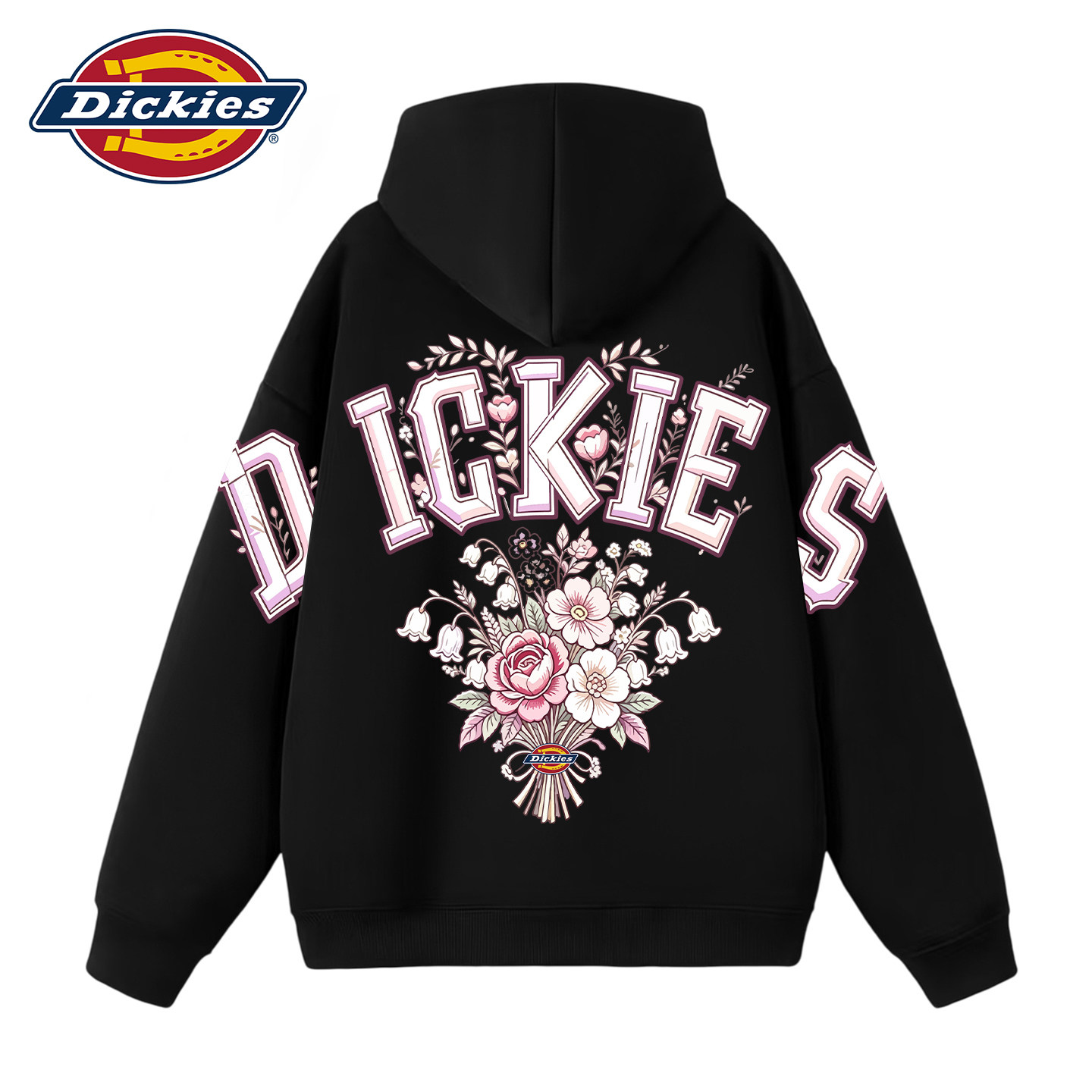 Dickies连帽卫衣男士黑色帽衫