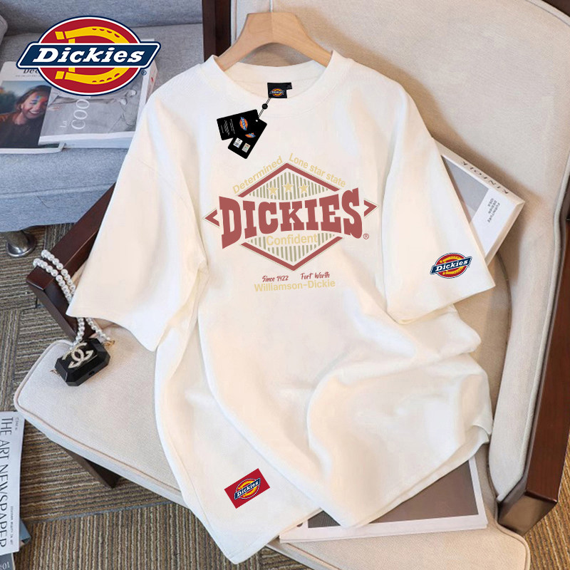 Dickies帝酷适纯棉短袖t恤男士夏季2026新款美式重磅半袖白色上衣
