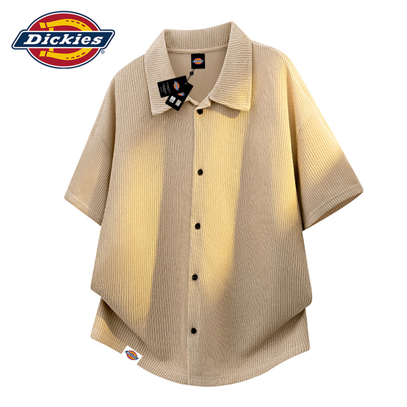 Dickies帝酷适短袖衬衫男士夏季2026新款针织开衫外套高级感t恤