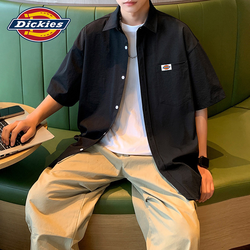 Dickies帝酷适短袖衬衫男士2026新款潮牌polo衫夏季薄款休闲外套