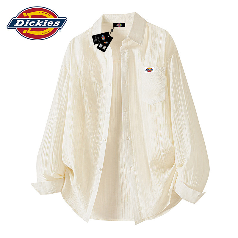 Dickies帝酷适天丝长袖衬衫男士2026新款高级感夹克夏季薄款外套