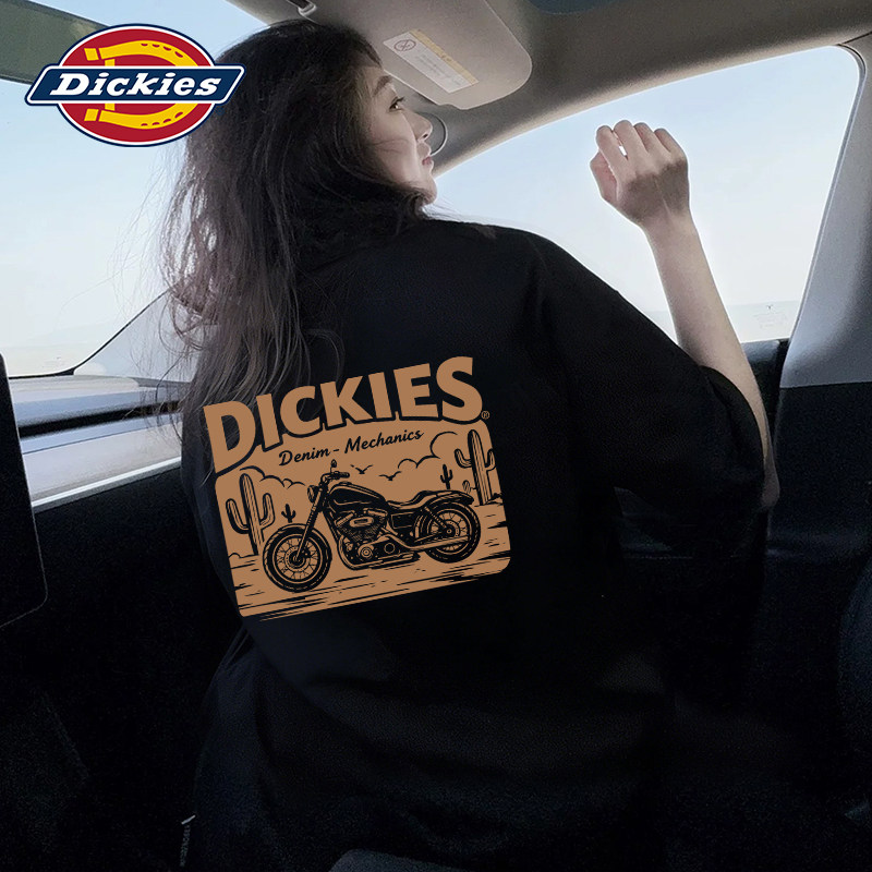 Dickies帝酷适短袖t恤女士夏季2026新款美式潮牌体恤重磅纯棉上衣