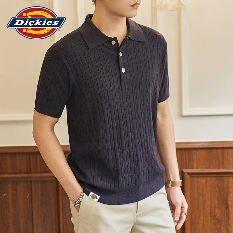 Dickies帝酷适短袖Polo衫男士夏季2026新款美式t恤青少年针织上衣