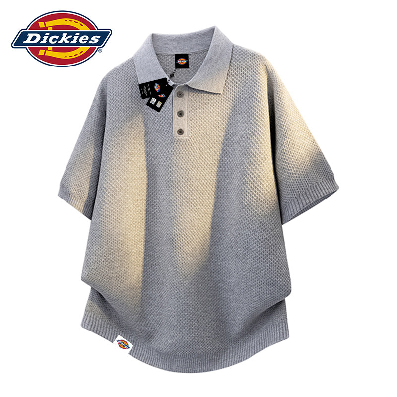 Dickies帝酷适针织短袖t恤男士夏季2026新款高级感潮牌polo衫上衣