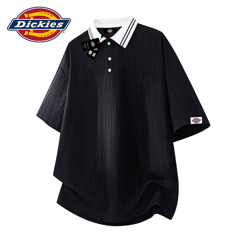 Dickies帝酷适提花短袖t恤男士夏季2026新款高级感潮牌痞帅polo衫