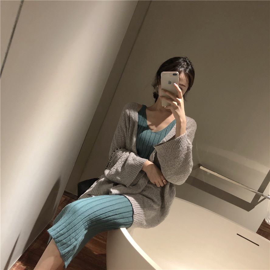 ÇïװʱÉÐÌ××°Å®×°º«°æ¿íËɳ¤ÐäÕëÖ¯ÍâÌ×ÉÏÒ±³ÐÄÁ¬ÒÂȹÐÝÏÐÁ½¼þÌ×