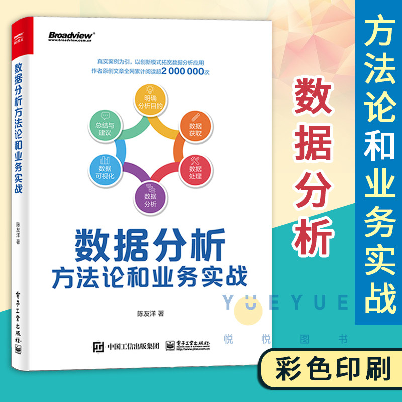 正版现货 数据分析方法论和业务实战 陈友洋产品运营数据分析数据挖掘教材书 互联网行业数据分析常见思维方法应用 电子工业出版社使用感如何?