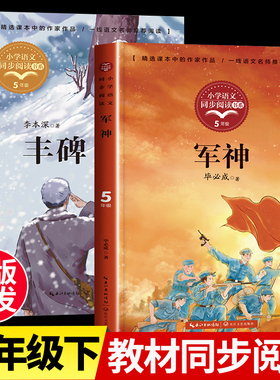 正版 丰碑军神2册五年级下册同步阅读非必读课外书籍老师推荐人教版毕必成红色经典爱国主义教育读本小学语文教材配套阅读书籍