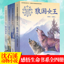 沈石溪动物小说全集感悟生命书系全套共4册狼国女王五彩龙鸟红豺7-12-15岁儿童文学中小学生课外阅读物狼王梦作者著正版书籍