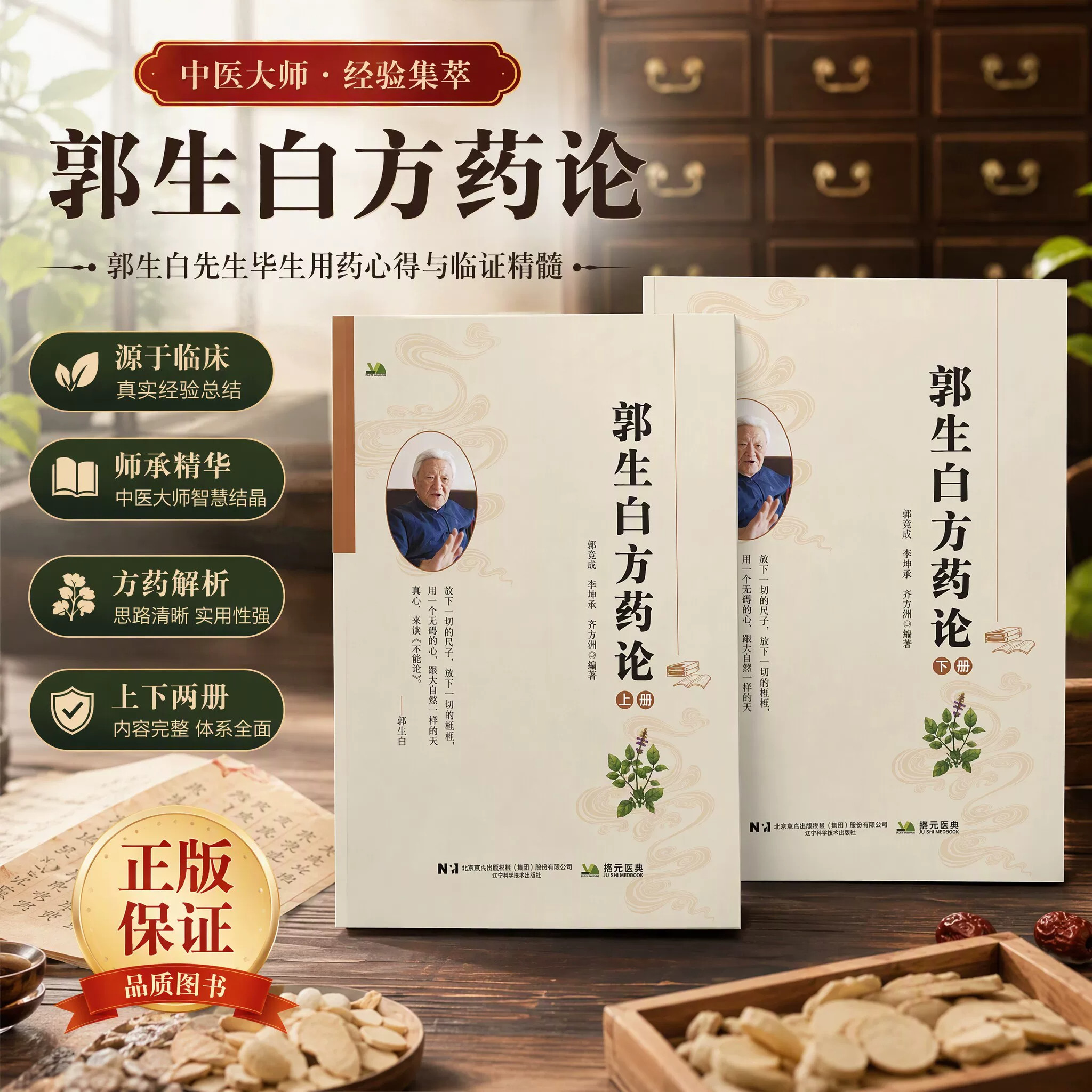 正版 郭生白方药论彩色版本能系统应用手册上下册全集中医经典处方养生医学书籍 临床应用深度解析无删减 辽宁科学9787559146632