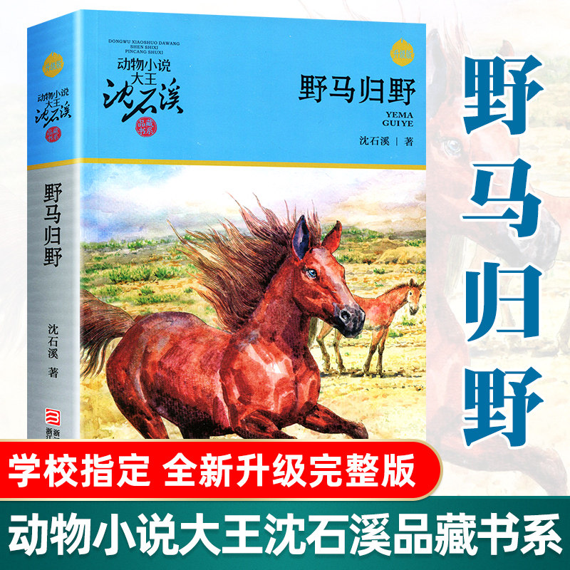 野马归野 动物小说大王沈石溪品藏书系新版 7-10-14岁儿童动物故事读物书 小学生课外书 三四五年级课外阅读故事书籍 成长小说图片